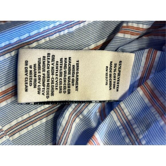 Nanette Lepore Women's Large White Stripe Bow Poplin Button-Up Shirt blouse - Picture 9 of 10